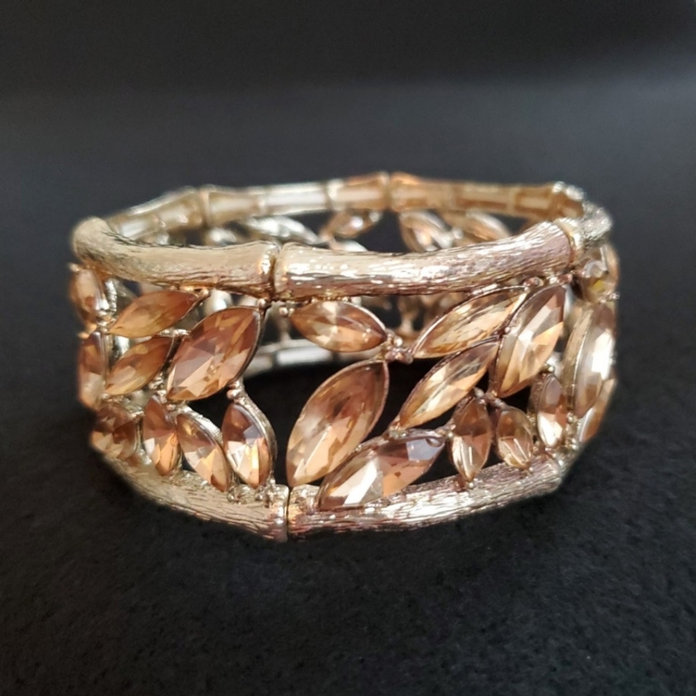 Gem Stretch Cuff Bracelet
